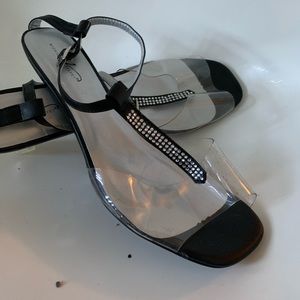 Mid night velvet heels